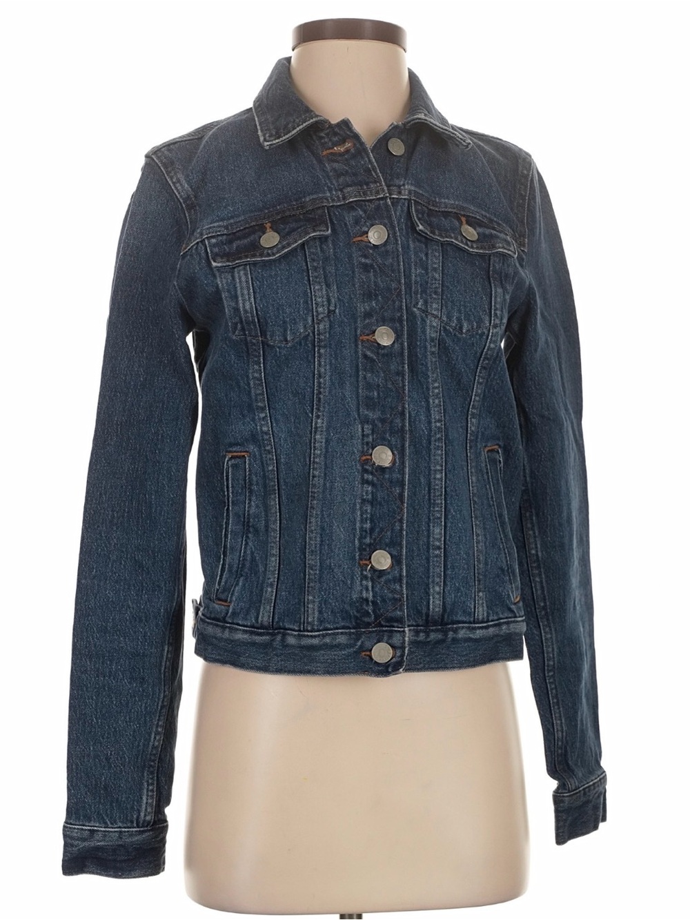 Banana Republic Dark Blue Denim Jean Jacket ** read description ** - Picture 11 of 11